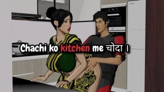 Desi Bibi Hardcore Kitchen Fuck - HD Hindi Porn dengan Vijay Diya