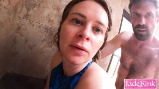 Sauna Seks kasar dengan pelacur patuh - menampar anal pantat besar