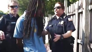 Seksi perempuan polisi maggie hijau dan Joslyn kekuatan orang hitam ke seks tiga cara